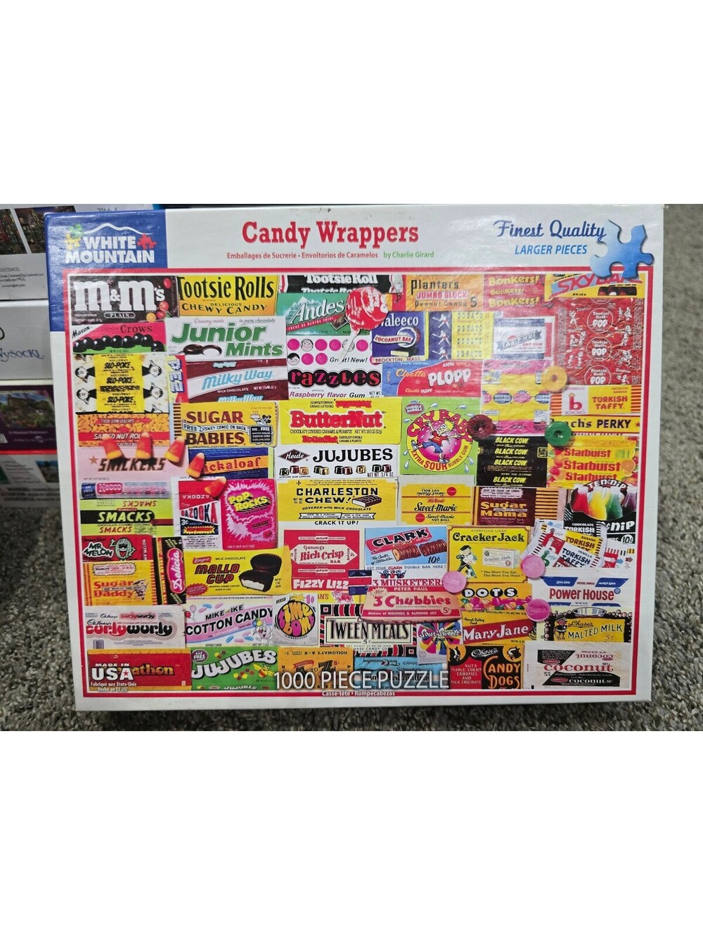 White Mountain Candy Wrappers 1000 Pc Puzzle 2019